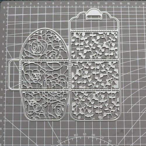 2021 New Arrival Rose Flower Leaf Box Metal Cutting Dies DIY Scrapbooking Card Stencil Paper DIY Cards