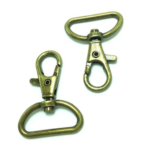 25mm Metal Handbag Bag Clasps Lobster Swivel Trigger Clips Snap Hooks Buckles Carabiner