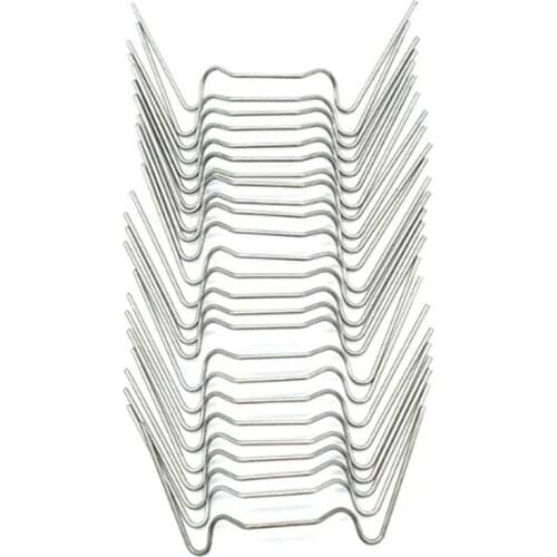 25 Pcs W-Shaped Iron Nail Garden Stainless Steel Nail Greenhouse Iron Clips W Clips Iron Nail W Type Stainless Steel Nail