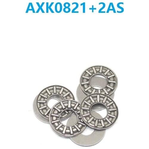 50pcs/lot AXK0821+2AS Plane Thrust Need Roller Bearing 8x21x4mm needle roller cage assemblies 8*21*4mm
