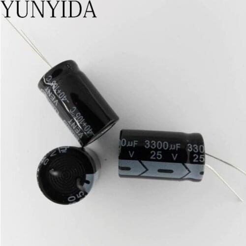 5PCS 25V 3300uf 8*12MM Aluminum Electrolytic Capacitor