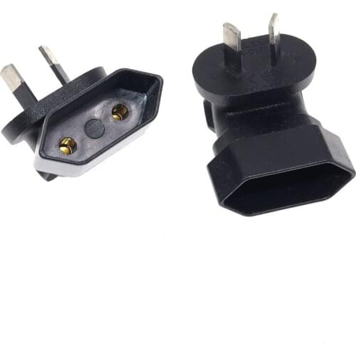 Australia AS3112 2Pin Power Cable Plug To Europe Schoko CEE7/16 Receptacle Plug Adapter Angle Converter 2.5A 250V