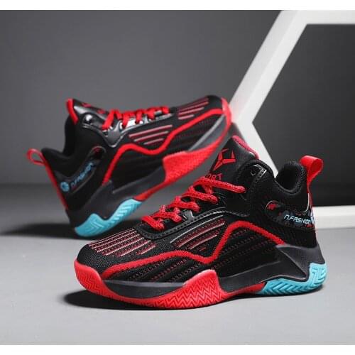 High Quality Boys Basketball Shoes Soft Non-Slip Kids Sneakers for Boys Girls Children Sport Shoes Outdoor Boy Trainer Basket