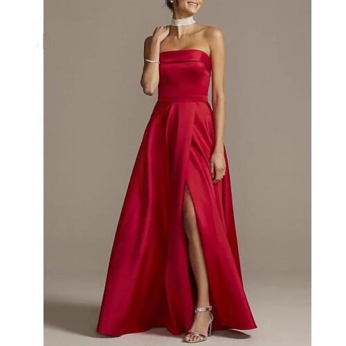 Elegatin Evening Dress 2020 Spaghetti Straps A-line Floor Length Prom Dressses Formal Gown Robe de soiree