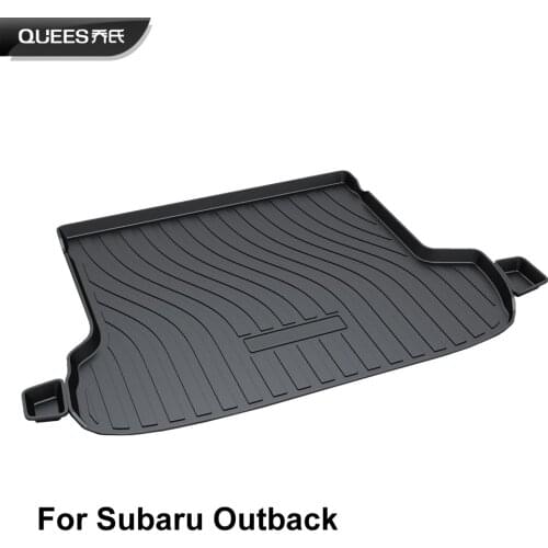QUEES Custom Fit Cargo Liner Tray Trunk Floor Mat for Subaru Outback 2014 2015 2016 2017 2018