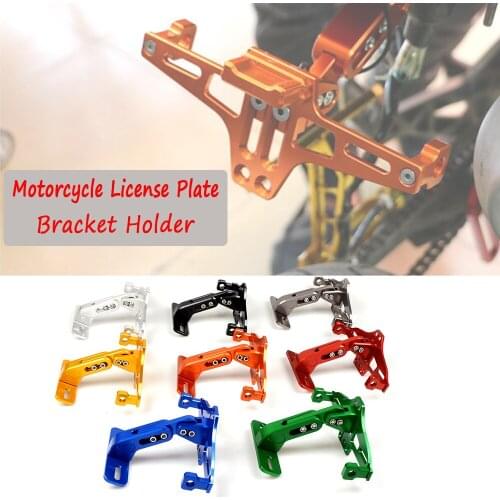 Motorcycle License Plate Bracket indicator lights Frame Number Plate For For Honda CRF 250 450R X XT 225 250R XR250 400 600 650