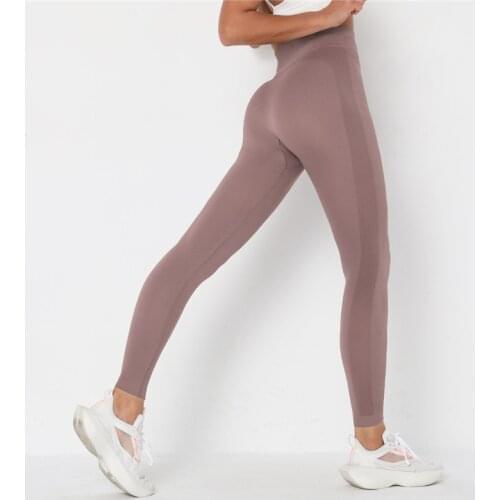 RVLFIT Seamless Sports Leggings Cotton Blend Women Fitness Leggins Pants High Waist Push Up Gym Jogging Pants Ten Colors