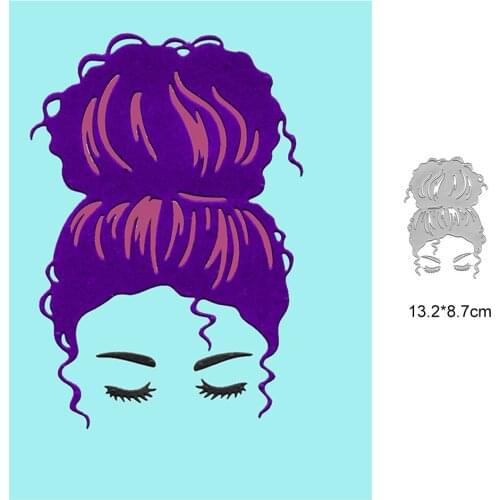 Updo Girl Metal Cutting Dies For Scrapbooking New 2021 Troqueles Stamps And Planner Dies Embossing Folder Cut Stencil