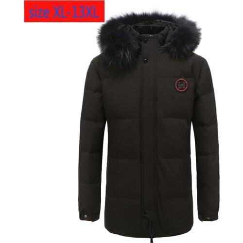 Fur Collar Hoodie New High Qrrival Down Jacket Men Fashion Thick Casual super large coat plus size XL-7XL8XLXL10XL11XL12XL13XL
