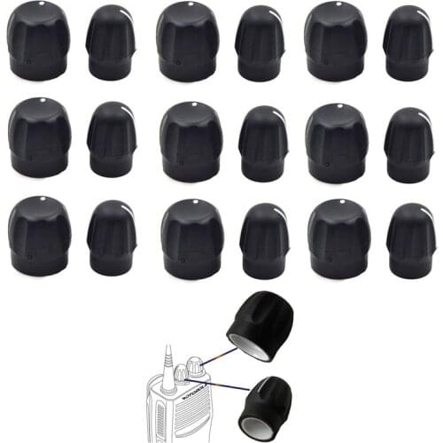 Lot 10 Pair Volume and Channel Selector Knob For Motorola GP328 GP338 GP3688 CP040 EP350 EP450 PRO5150 HT750 Radio Walkie Talkie