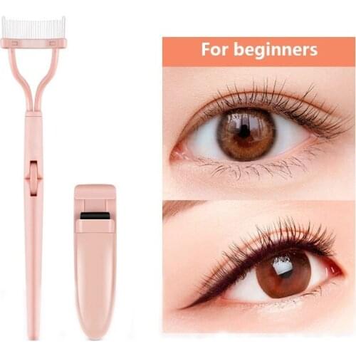New Upgrade Eyelash Curler + Brush Set Beauty Makeup Lash Separator Foldable Comb Eye Lashes Clip Long-lasting Cosmetic Tools