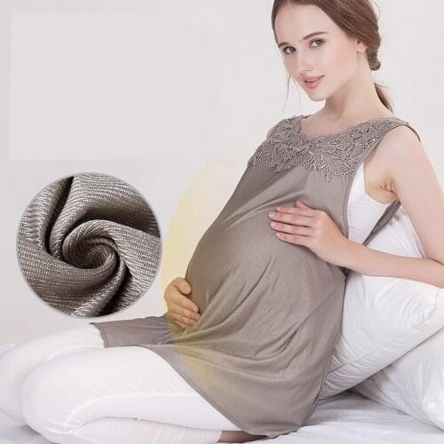 Radiation protection clothing maternity clothing all-silver fiber sling lace inner wear radiation protection