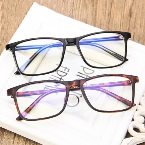 2020 Fashion Women Optical Glasses Frame Men Vintage Square Eyeglasses Frame Clear Lens Glasses Black Blue Red Spectacle Frame