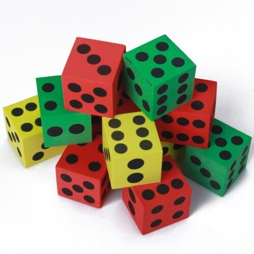 Foam Dice Classroom Pack (12 Count) - Make Your Own Game or Learning Activities - Multicolor