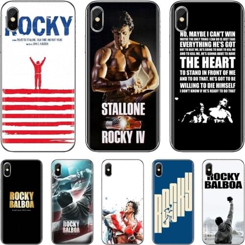 For LG K10 K8 K7 K4 Nokia X6 2 3 5 6 8 9 230 3310 2.1 3.1 5.1 7 Plus 2017 2018 Rocky Balboa Poster Soft Shell Cover
