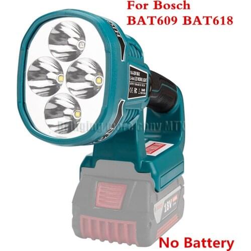 Suitable for Bosch 14.4V-18V li-ion battery 12W LED light working with BAT609 BAT618 BAT609G BAT618G tool battery, hotsell