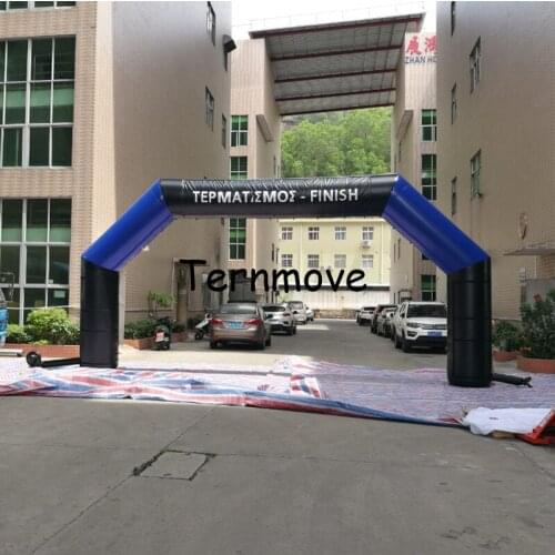 Pvc tarpaulin inflatable arch with blower with removeable logo inflatable finish line race start advertising inflatable archway