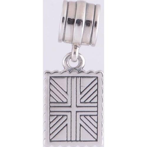 S925 Sterling Silver Greeting From London Dangle Charm Bead Fit Original Pandora Charms Bracelet DIY Making Jewelry LW352