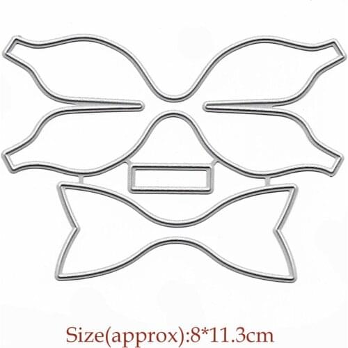 Bow Dies Cutting Clear Stamps And Dies Scrapbooking Troqueles Card Making Photo Album Decor Slimline Dies Embossing Stencil New