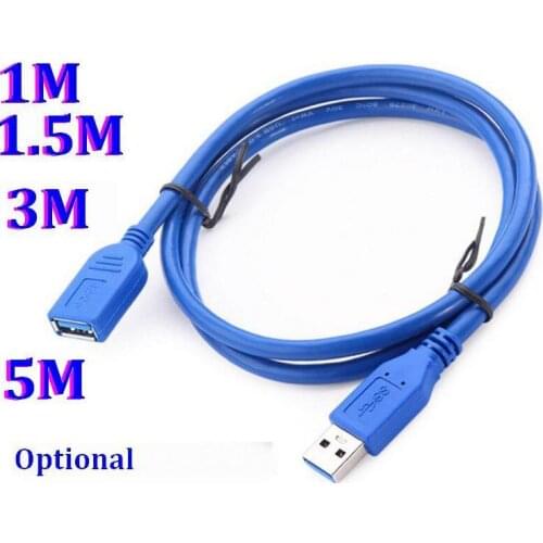 USB Extension Cable USB 3.0 Male A to USB3.0 Female A AM TO AF Extender Data Sync Cord Cable Adapter Connector 1M 1.5M 3M 5M
