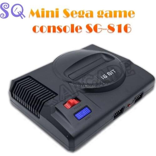 SG816 Video Game Console 8Bit 16Bit Retro Mini TV Handheld Game Dual Players Built-in 605 Classic Games for Sega Mega Drive