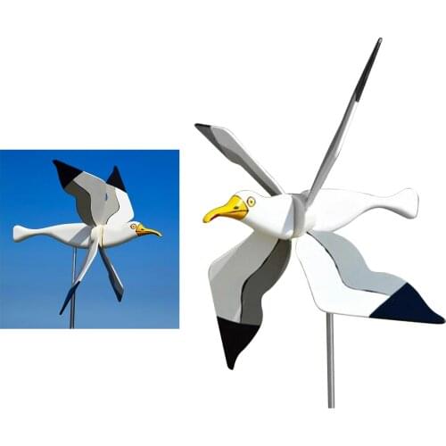Funny Lovely Stake- WhirligigSeagull Windmill Toys For Outdoor Kid