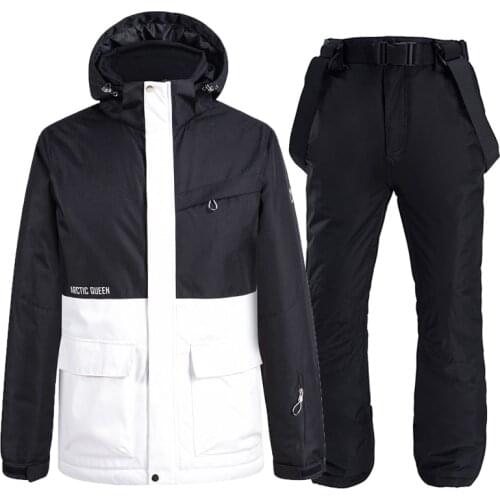 -30 Colors Matching Men & Women Snow Wear Waterproof Ski Suit Sets Snowboard Clothing Outdoor Costumes Winter Jackets + Pants