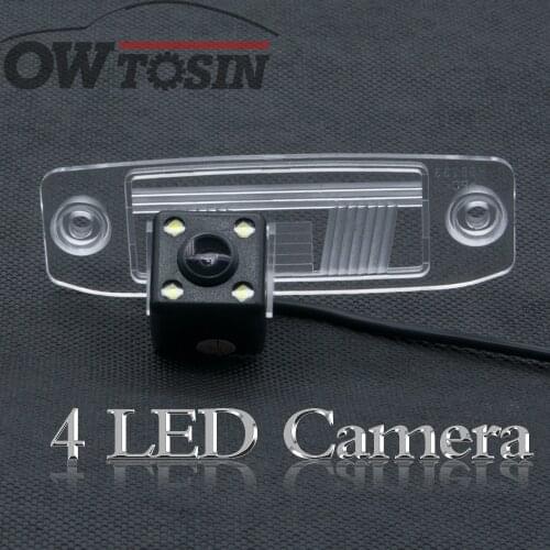 4 LED light Backup Rear View Camera For KIA Sportage SL Sportage R Sorento Ceed Rio X-line Car Parking LCD Mirror Monitor