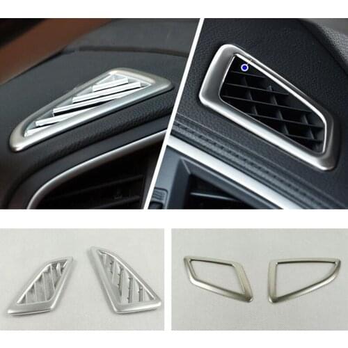 Car-styling Front Air Outlet Frame Interior Cover Decortion Sequin Accessory For Honda Civic Sedan 10th 2016 Car Styling