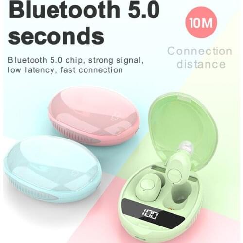 KINGSTAR P81 Wireless Headphone Bluetooth Headset with Microphone LCD Display Stereo Low Latency Earbuds for Xiaomi Huawei Phone