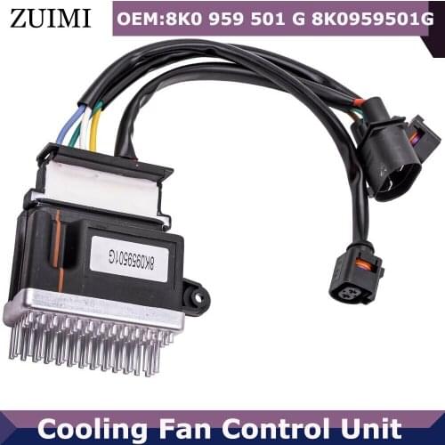 Engine Radiator Cooling Fan Control Unit Module For Audi A4L Q5 A6L C7 8K0 959 501 G 8K0959501G 8K0 959 501 G Car Accessories