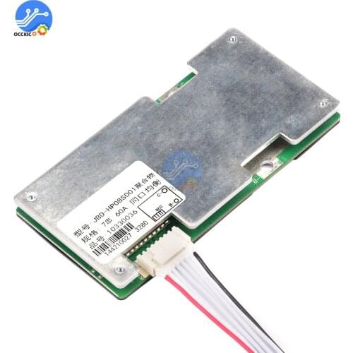 BMS 7S 24V 60A 18650 Lithium Battery Protection Board Active 18650 Balancer Lipo BMS PCB Equalizer Board Charge Accessory