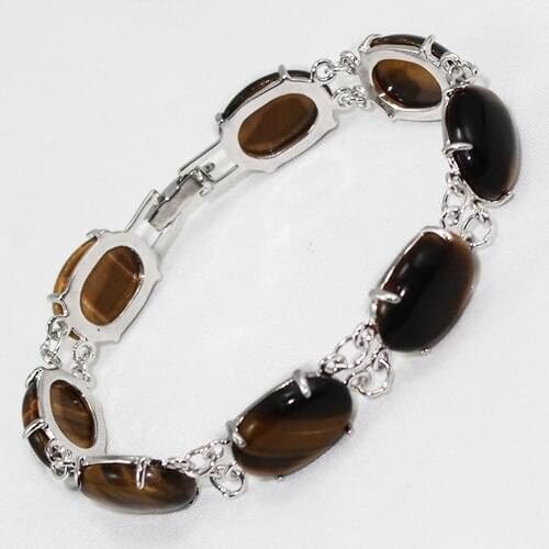 Fast Shipping 12X16MM Bead Natural Tigers stone Bracelet