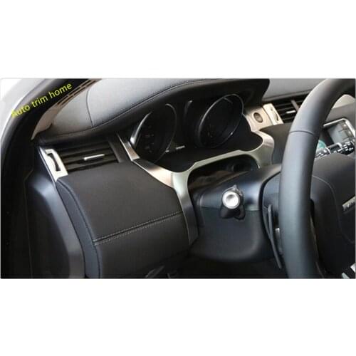 Lapetus ABS Dashboard Dash Board Decoration Edge Cover Trim 1 Pcs For Range Rover Evoque 2012 - 2018 Auto Accessories