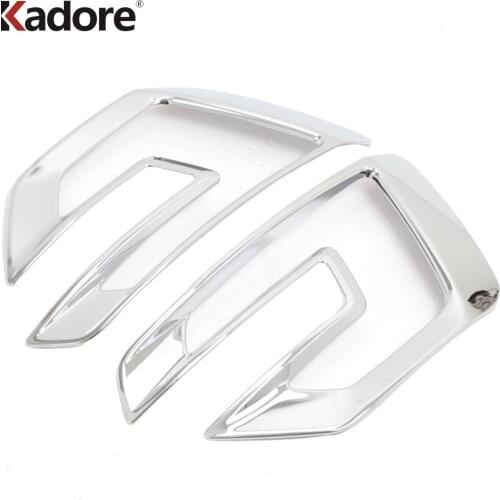 For Ford Explorer Sport 2016 2017 ABS Chrome Front Foglight Fog Light Lamp Cover Trim Car Protect Car Accessories Sticker
