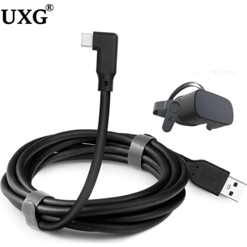 For Oculus Link USB- C Steam VR Quest/2 Type- C 3.1 Charging Data Transmission 90 Degree Cable Elbow Selectable 3m 5m 8m