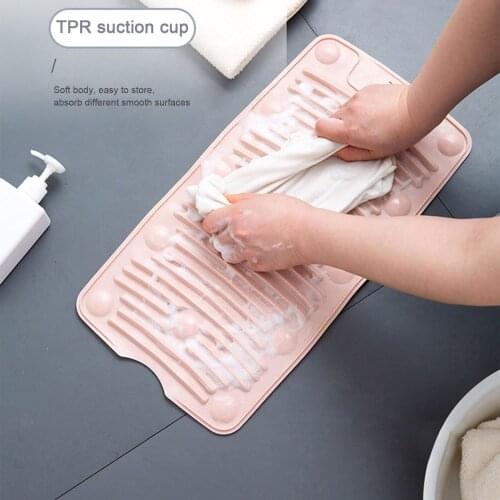 Laundry Board Wash Clothes Board Washing Tools Wash Board WASHBOARD Grey Household Easy To Clean Silicone Household Clean Mat