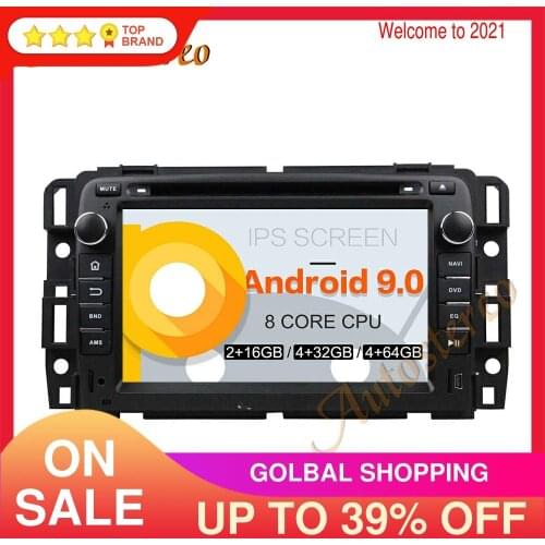DSP Android 9 PX5/PX6 Car DVD Player Multimedia Player GPS Navigation For GMC Yukon Tahoe 2007-2012 Auto Radio Stereo Head Unit