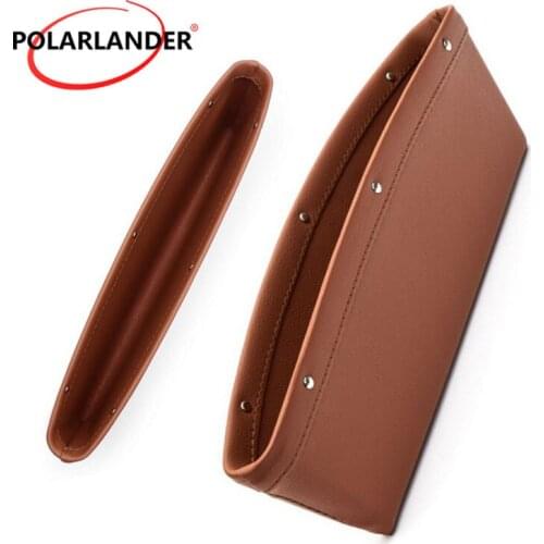 PU Leather Car Seat Interval Storage Bag Caddy Catcher Store All Drop Items Car accessories Between Car Seat And Console