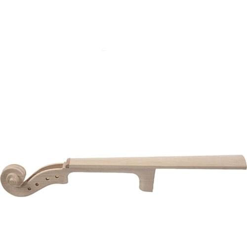 Hand Carved Maple 4 string 4/4 Violin Parts Violin Neck And Fingerboard Unfinished