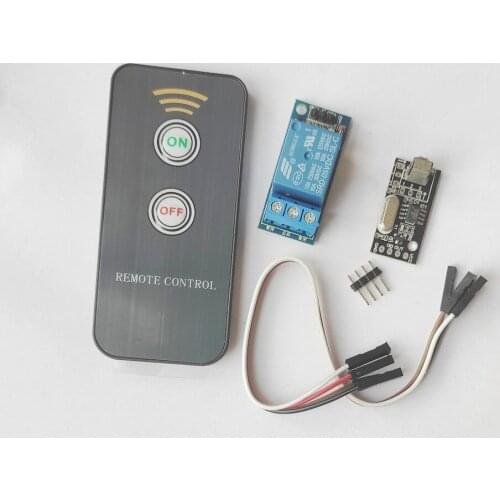 Infrared remote control kit: 2-button remote control + receiving module + relay module