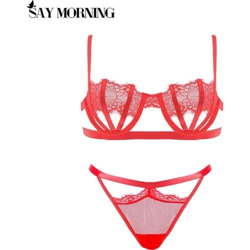 SAY MORNING Hot Selling Women Intimates Sexy Push-up Bra & Brief Sets Womens underwear Set Free Shipping Sexy Lingerie Set