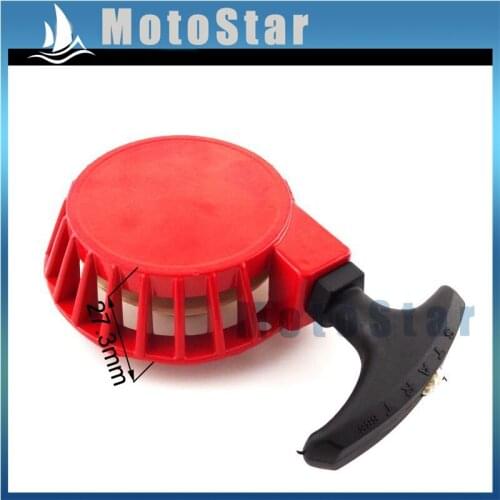 Red Aluminum Pull Start Starter For 2 Stroke 47cc 49cc Mini Moto Dirt Kids ATV Quad 4 Wheeler Motorcycle