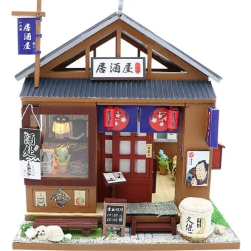 DIY Doll House Wooden Doll Houses Miniature dollhouse Furniture Kit Toys for children Christmas Gift M037