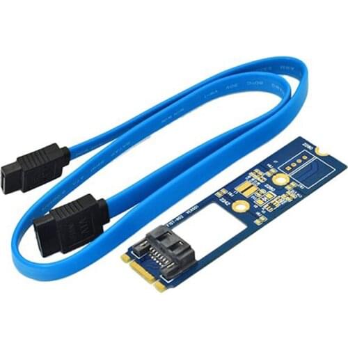 M2 SATA Adapter Convert Card B-M KEY M.2 NGFF SATA SSD to 7Pin Adapter Board Card Support 2242 2260 2280 Main Board