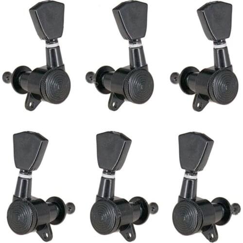 A Set of 6Pcs chrome Locked String Tuners Tuning Pegs Machine Heads For Acoustic Electric Guitar accessories parts
