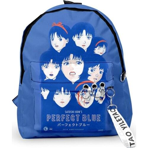 2021 New Arrival prefer blue Oxford Fabric One Shoulder Keychain Backpack 3D Printed Casual Student School Bag