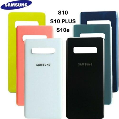 Original Samsung Galaxy S10 Plus S10 S10E SM-G9730 G970F Battery Back Case Rear Glass Cover Door Housing Replacement Part Tools