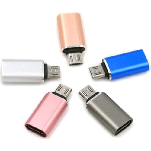 Type-C to Android V8 port adapter TYPE-C female to MICRO male OTG Transfer Date sync cables for Macbook Huawei xiaomi phone