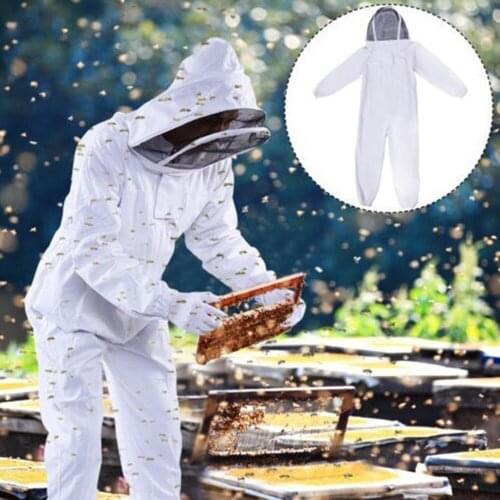Professional Full Body Beekeeping Clothing Bee Protection Suit with Safty Veil Hat All Body Equipment for Beekeepers L/XL/XXL